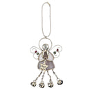Dicksons Hope Star Guardian Angel Silver Tone 4 Inch Metal Auto Mirror Dangle Car Charm