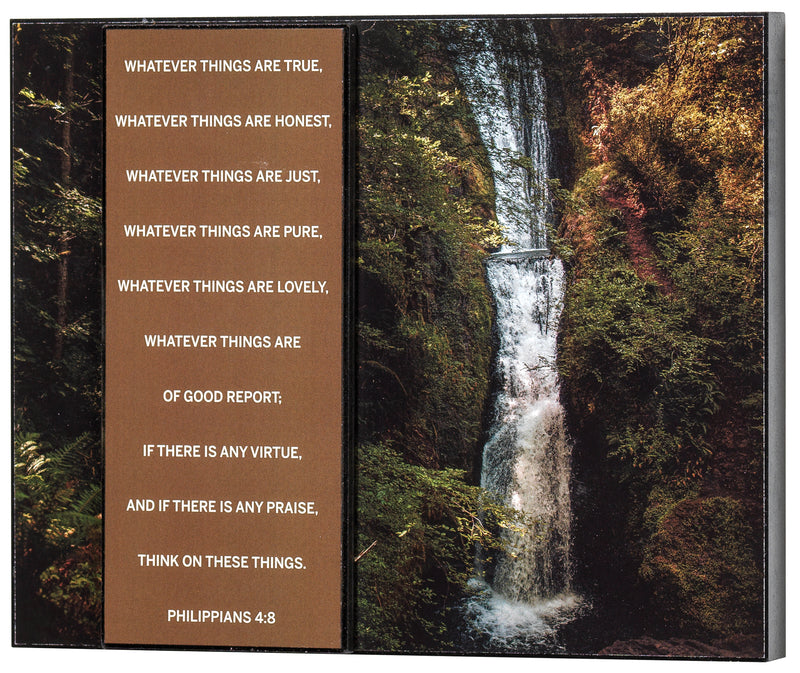 Dicksons True Honest Just Pure Serene Waterfall 8 x 10 MDF Decorative Wall Sign Plaque