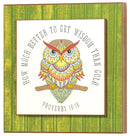 Dicksons Better to Get Wisdom Than Gold Green Owl 8 x 8 MDF Decorative Wall Sign Plaque