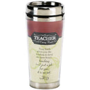 Dicksons Teacher Caring Heart 16 Oz. Stainless Steel Travel Tumbler Mug