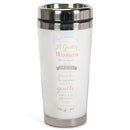 A Godly Woman Proverbs 11:16 White 16 Oz. Stainless Steel Insulated Travel Mug with Lid