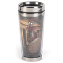 Put On Full Armor Antiqued Bronzed 16 ounce Stainless Steel Travel Tumbler Mug with Lid