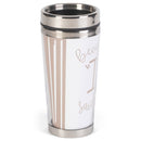 Because I Said So Grey 16 ounce Stainless Steel Travel Tumbler Mug with Lid