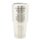 Farmers Prayer Blessings of A Farm 30 Oz. Stainless Steel Travel Tumbler with Clear Lid