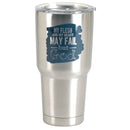 My Flesh Heart May Fail Silver Tone 30 ounce Stainless Steel Travel Tumbler Mug