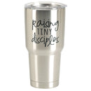 Raising Tiny Disciples Silver Tone 30 ounce Stainless Steel Travel Tumbler Mug