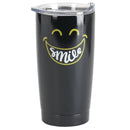 Smile God Loves You Midnight Black 20 ounce Stainless Steel Travel Tumbler Mug
