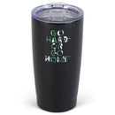 Go Hard Go Home Baseball Green 20 ounce Stainless Steel Travel Tumbler Mug with Lid