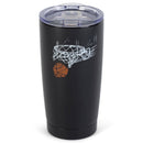 Go Hard Go Home Basketball Orange 20 ounce Stainless Steel Travel Tumbler Mug with Lid