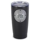 Put On The Full Armor Silver Tone 20 ounce Stainless Steel Travel Tumbler Mug with Lid