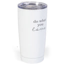 Do What You Love Black White 20 ounce Stainless Steel Travel Tumbler Mug with Lid