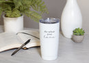Do What You Love Black White 20 ounce Stainless Steel Travel Tumbler Mug with Lid