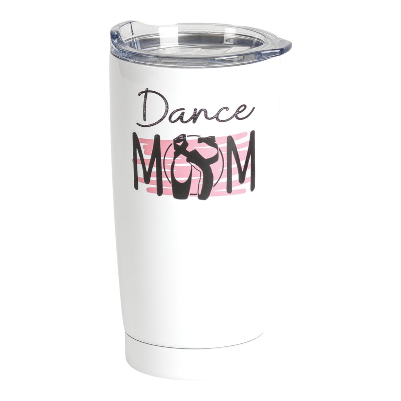 Dance Mom Ballet Pink 20 ounce Stainless Steel Travel Tumbler Mug with Lid
