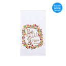 Dicksons Be Still and Know Psalm 46:10 Wreath All Cotton 18 x 22 Kitchen Tea Towel Pack of 2