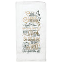 Dicksons How Great Thou Art Chorus White 18 x 22 Flour Bag Style Kitchen Tea Towel