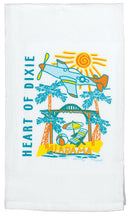 Alabama Heart of Dixie Classic White 22 x 18 Cotton Fabric Flour Sack Dish Towel