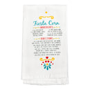 Fiesta Corn Recipe Teal 9 x 11 Cotton Decorative Flour Sack Towel