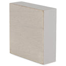 Many Have Eaten Few Died Grey 3 x 3 MDF Decorative Tabletop Block Plaque