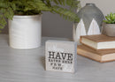 Many Have Eaten Few Died Grey 3 x 3 MDF Decorative Tabletop Block Plaque