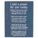 Dicksons Prayer For You Navy Blue 4 x 3 Wood Tabletop Block Plaque