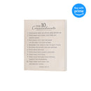 10 Commandments Weathered Gray Wash 9.5 x 8 MDF Decorative Wall and Tabletop Sign Plaque