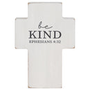 Be Kind Distressed White 4 x 3 Wood Decorative Wall and Tabletop Frame