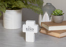 Be Kind Distressed White 4 x 3 Wood Decorative Wall and Tabletop Frame