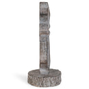 Antiqued Greywash Cross on Stand 6 x 3.5 Resin Decorative Wall and Tabletop Frame