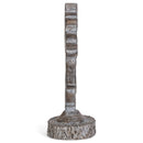 Antiqued Greywash Cross on Stand 7 x 3.5 Resin Decorative Wall and Tabletop Frame