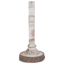 Antiqued Whitewash Cross on Stand 6 x 3 Resin Decorative Wall and Tabletop Frame