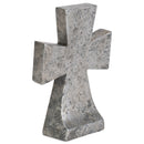 Lord Is My Rock Distressed White Cross 5.75 x 4 Resin Decorative Wall and Tabletop Frame
