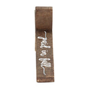 Dicksons Paid In Full Wood Look 10 x 5 Inch Resin Stone Tabletop Cross