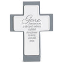 Gone From Our Arms Lord's Embrace White Cross 5 x 3.5 Resin Decorative Wall and Tabletop Frame