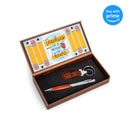 Teaching A Work of Heart Yellow 7.5 x 5 Metal Pen and Key Chain Boxed Giftable Set