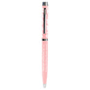 Mom Thank You Floral Pink 5 inch Quality Metal Ballpoint Stick Pen On Card