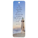 Royal Blue Silver Ton Lighthouse 5 inch Metal Ballpoint Pen On Card