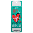 Care Love Nurse Silver Tone 5 inch Metal Ballpoint Pen On Card