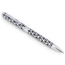 Full Armor Shiny Silver Tone 5 inch Metal Ballpoint Pen On Card