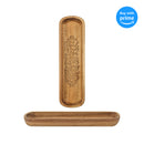 Thank You Food Family Love Brown 14 x 4 Wooden Decorative Dough Bowl Server