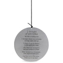 Thought Of You Today Silver Tone Striker 35 x 5 Aluminum Wind Chime Noisemaker