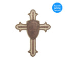 Dicksons Full Armor of God Shield Brown 13 Inch Resin Stone Wall Cross