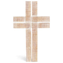 Distressed Brown Antique Look 12 x 7 Resin Decorative Hanging Wall Cross