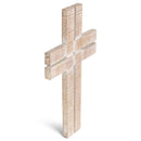 Distressed Brown Antique Look 12 x 7 Resin Decorative Hanging Wall Cross