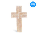 Distressed Brown Antique Look 12 x 7 Resin Decorative Hanging Wall Cross