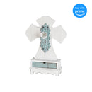 Ask Seek Knock Find Teal Door 12.5 inch MDF Decorative Wall Tabletop Cross Figurine