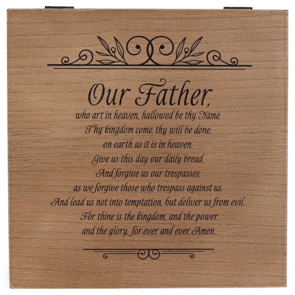 Dicksons Lord's Prayer Father Brown 8 x 8 MDF Wood Decorative Keepsake Photo Box