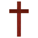 Mahogany Wood 10 Inch Christian Wall Cross Lord God Jesus